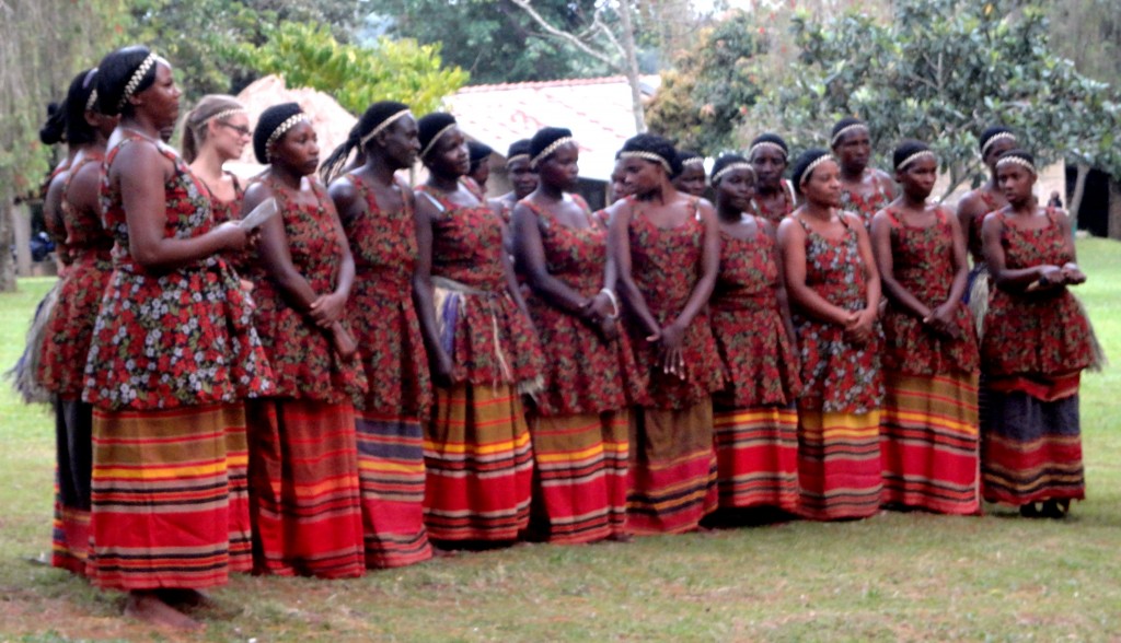 The women group in traditional clothing