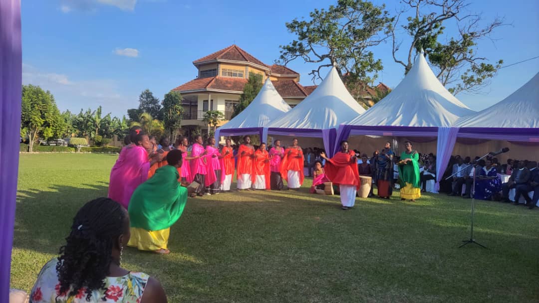 women group sings for Archbishop of Uganda